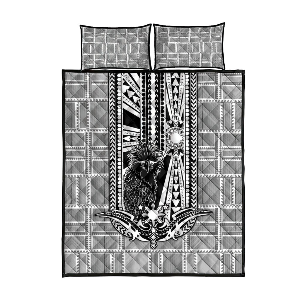 Mabuhay Philippines Festival Quilt Bed Set Philippine Eagle Sun Three Stars Barong Pattern DT05 - Polynesian Pride