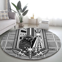 Mabuhay Philippines Festival Round Carpet Philippine Eagle Sun Three Stars Barong Pattern DT05 - Polynesian Pride