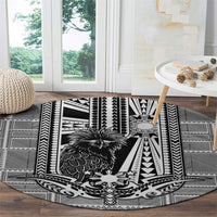 Mabuhay Philippines Festival Round Carpet Philippine Eagle Sun Three Stars Barong Pattern DT05 - Polynesian Pride