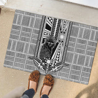 Mabuhay Philippines Festival Rubber Doormat Philippine Eagle Sun Three Stars Barong Pattern DT05 - Polynesian Pride