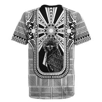 Mabuhay Philippines Festival Rugby Jersey Philippine Eagle Sun Three Stars Barong Pattern DT05 - Polynesian Pride