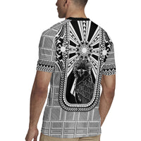 Mabuhay Philippines Festival Rugby Jersey Philippine Eagle Sun Three Stars Barong Pattern DT05 - Polynesian Pride