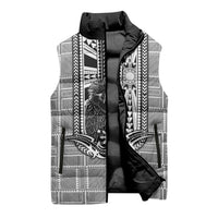 Mabuhay Philippines Festival Sleeveless Puffer Jacket Philippine Eagle Sun Three Stars Barong Pattern DT05 - Polynesian Pride