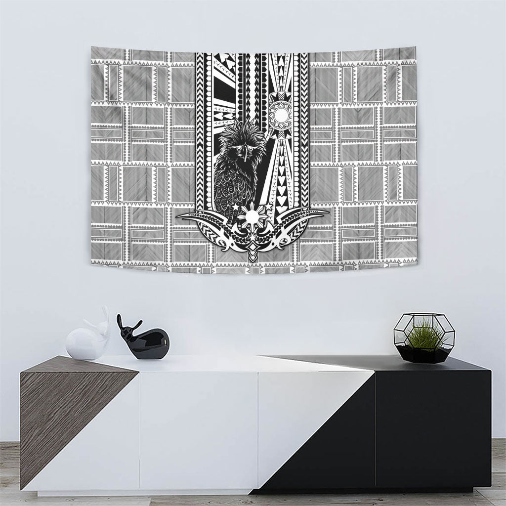 Mabuhay Philippines Festival Tapestry Philippine Eagle Sun Three Stars Barong Pattern DT05 - Polynesian Pride