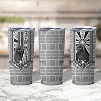 Mabuhay Philippines Festival Tumbler Cup Philippine Eagle Sun Three Stars Barong Pattern DT05 - Polynesian Pride