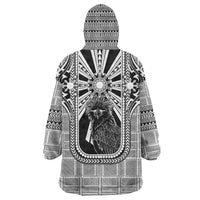 Mabuhay Philippines Festival Wearable Blanket Hoodie Philippine Eagle Sun Three Stars Barong Pattern DT05 - Polynesian Pride