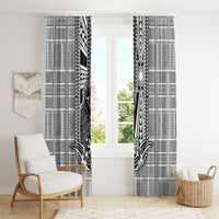 Mabuhay Philippines Festival Window Curtain Philippine Eagle Sun Three Stars Barong Pattern DT05 - Polynesian Pride