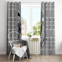 Mabuhay Philippines Festival Window Curtain Philippine Eagle Sun Three Stars Barong Pattern DT05 - Polynesian Pride