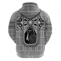 Mabuhay Philippines Festival Zip Hoodie Philippine Eagle Sun Three Stars Barong Pattern DT05 - Polynesian Pride