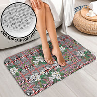 Red Binakol Motifs With Jasminum Sambac Bathroom Set Mabuhay Philippines Festival DT05 - Polynesian Pride