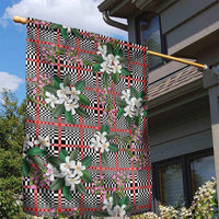 Red Binakol Motifs With Jasminum Sambac Garden Flag Mabuhay Philippines Festival DT05 - Polynesian Pride