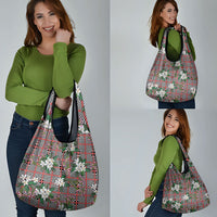 Red Binakol Motifs With Jasminum Sambac Grocery Bag Mabuhay Philippines Festival DT05 - Polynesian Pride