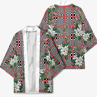 Red Binakol Motifs With Jasminum Sambac Kimono Mabuhay Philippines Festival DT05 - Polynesian Pride