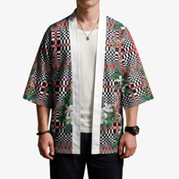 Red Binakol Motifs With Jasminum Sambac Kimono Mabuhay Philippines Festival DT05 - Polynesian Pride