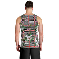 Red Binakol Motifs With Jasminum Sambac Men Tank Top Mabuhay Philippines Festival DT05 - Polynesian Pride