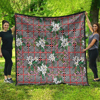 Red Binakol Motifs With Jasminum Sambac Quilt Mabuhay Philippines Festival DT05 - Polynesian Pride