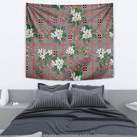 Red Binakol Motifs With Jasminum Sambac Tapestry Mabuhay Philippines Festival DT05 - Polynesian Pride