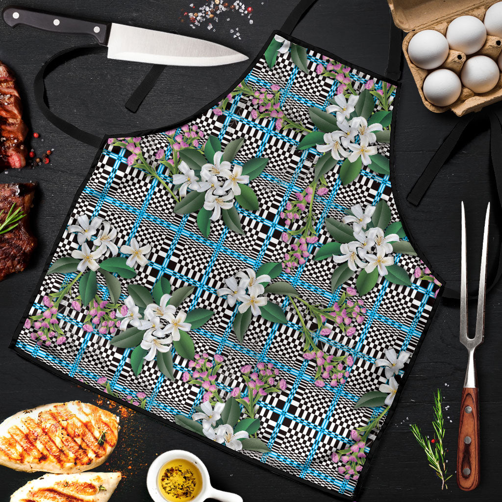 Blue Binakol Motifs With Jasminum Sambac Apron Mabuhay Philippines Festival DT05 Blue - Polynesian Pride