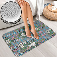 Blue Binakol Motifs With Jasminum Sambac Bathroom Set Mabuhay Philippines Festival DT05 - Polynesian Pride