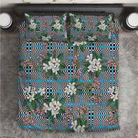Blue Binakol Motifs With Jasminum Sambac Bedding Set Mabuhay Philippines Festival DT05 Blue - Polynesian Pride