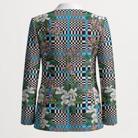 Blue Binakol Motifs With Jasminum Sambac Blazer Mabuhay Philippines Festival DT05 - Polynesian Pride