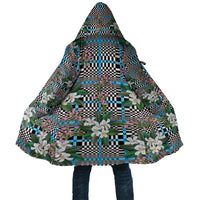 Blue Binakol Motifs With Jasminum Sambac Cloak Mabuhay Philippines Festival DT05 Unisex Blue - Polynesian Pride