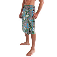 Blue Binakol Motifs With Jasminum Sambac Lavalava Mabuhay Philippines Festival DT05 - Polynesian Pride