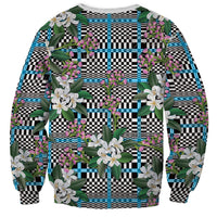 Blue Binakol Motifs With Jasminum Sambac Sweatshirt Mabuhay Philippines Festival DT05 - Polynesian Pride