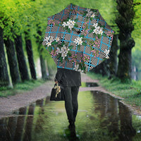 Blue Binakol Motifs With Jasminum Sambac Umbrella Mabuhay Philippines Festival DT05 - Polynesian Pride