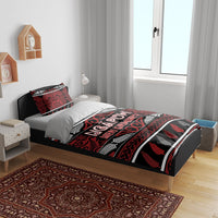 Ngapuhi Aotearoa Meri Kirihimete Bedding Set Maori Silver Fern Koru Tribal Pattern DT05 - Polynesian Pride