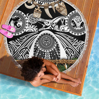 Polynesia Maui Black Tattoo Inspired Beach Blanket Tropical Leaf Skirt Costume DT05 - Polynesian Pride