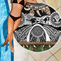 Polynesia Maui Black Tattoo Inspired Beach Blanket Tropical Leaf Skirt Costume DT05 - Polynesian Pride