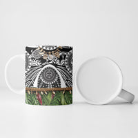 Polynesia Maui Black Tattoo Inspired Ceramic Mug Tropical Leaf Skirt Costume DT05 - Polynesian Pride