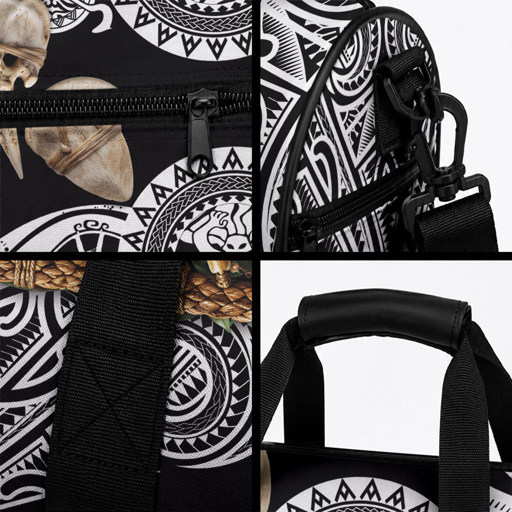 Polynesia Maui Black Tattoo Inspired Duffle Bag Tropical Leaf Skirt Costume
