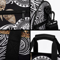 Polynesia Maui Black Tattoo Inspired Duffle Bag Tropical Leaf Skirt Costume