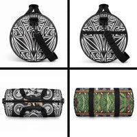 Polynesia Maui Black Tattoo Inspired Duffle Bag Tropical Leaf Skirt Costume