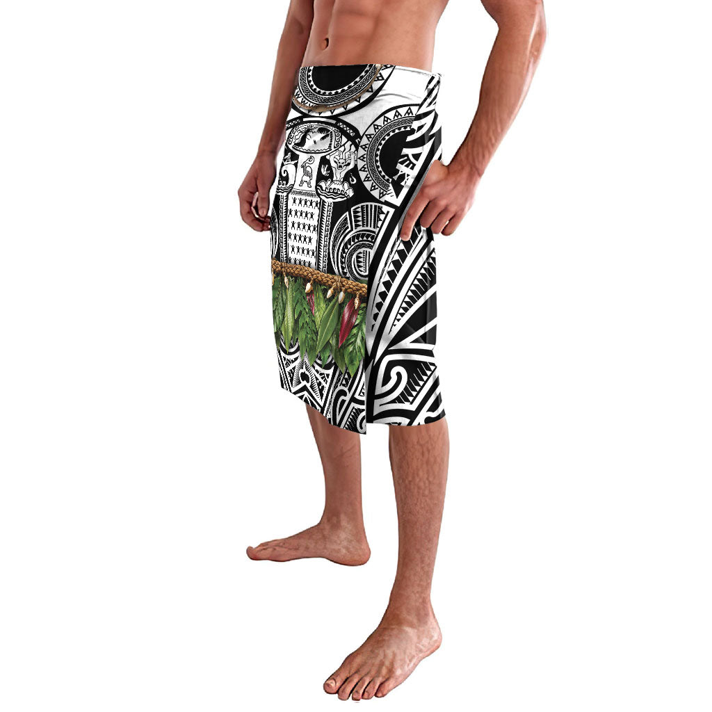 Polynesia Maui Black Tattoo Inspired Lavalava Tropical Leaf Skirt Costume DT05 - Polynesian Pride