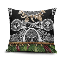 Polynesia Maui Black Tattoo Inspired Pillow Cover Tropical Leaf Skirt Costume DT05 Black - Polynesian Pride