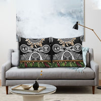 Polynesia Maui Black Tattoo Inspired Pillow Cover Tropical Leaf Skirt Costume DT05 - Polynesian Pride