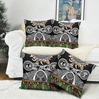 Polynesia Maui Black Tattoo Inspired Pillow Cover Tropical Leaf Skirt Costume DT05 - Polynesian Pride
