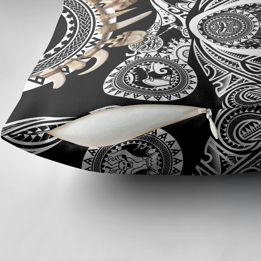 Polynesia Maui Black Tattoo Inspired Pillow Cover Tropical Leaf Skirt Costume DT05 - Polynesian Pride