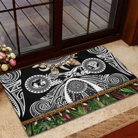Polynesia Maui Black Tattoo Inspired Rubber Doormat Tropical Leaf Skirt Costume DT05 - Polynesian Pride