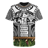 Polynesia Maui Black Tattoo Inspired Rugby Jersey Tropical Leaf Skirt Costume DT05 - Polynesian Pride