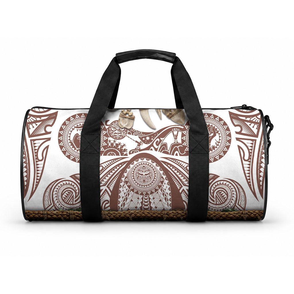 Polynesia Maui Umber Tattoo Inspired Duffle Bag Tropical Leaf Skirt Costume