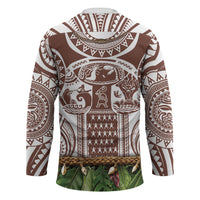 Polynesia Maui Umber Tattoo Inspired Hockey Jersey Tropical Leaf Skirt Costume DT05 - Polynesian Pride