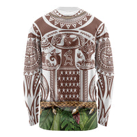 Polynesia Maui Umber Tattoo Inspired Long Sleeve Shirt Tropical Leaf Skirt Costume DT05 - Polynesian Pride