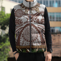 Polynesia Maui Umber Tattoo Inspired Sleeveless Puffer Jacket Tropical Leaf Skirt Costume DT05 - Polynesian Pride