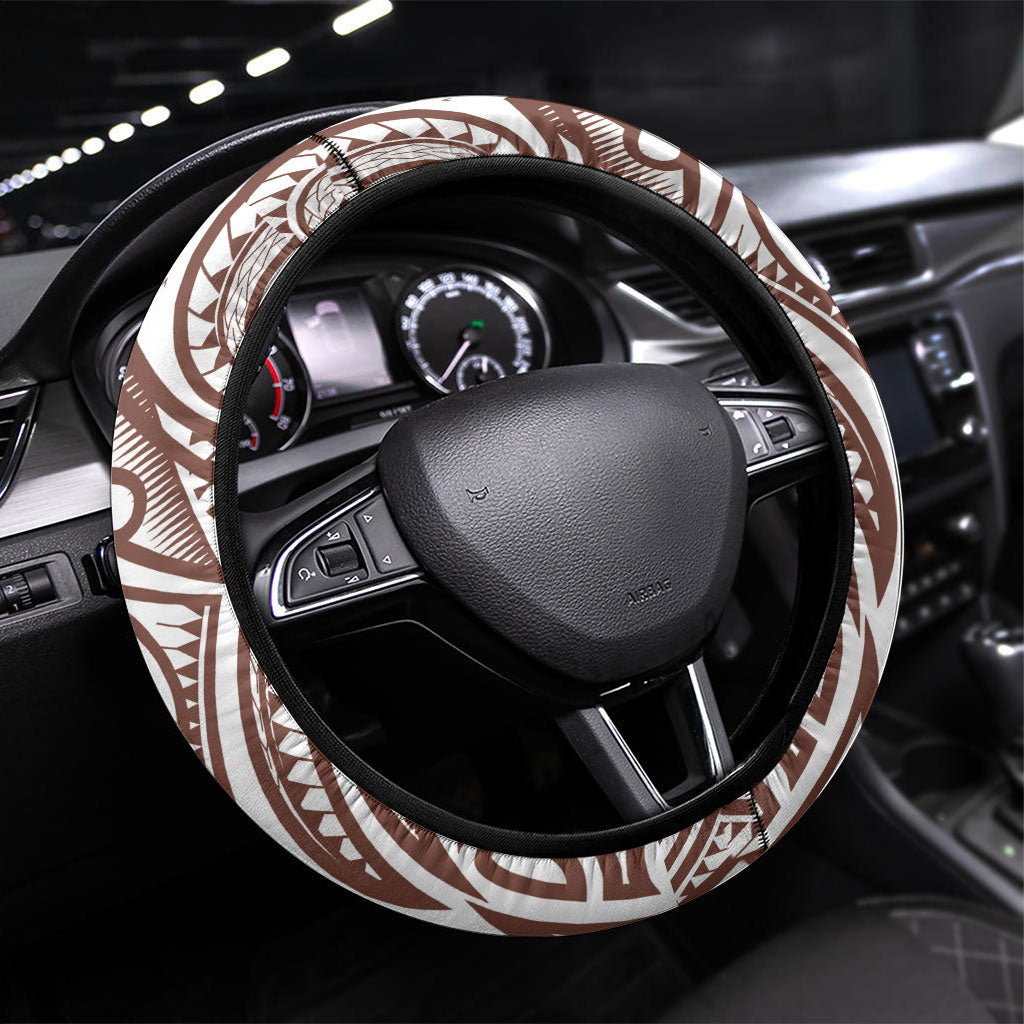 Polynesia Maui Umber Tattoo Inspired Steering Wheel Cover Tropical Leaf Skirt Costume