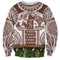 Polynesia Maui Umber Tattoo Inspired Sweatshirt Tropical Leaf Skirt Costume