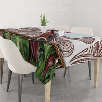 Polynesia Maui Umber Tattoo Inspired Tablecloth Tropical Leaf Skirt Costume